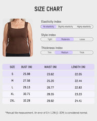U-Neck Built-In Bra Shaping Tank Top