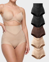 V-Shape Tummy Control Shaping Briefs Multipack