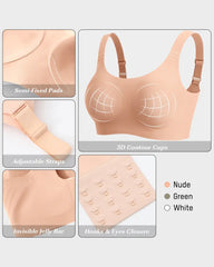 Wireless Full Coverage Jelly Bra with Breathable Straps