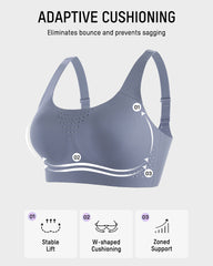 Wireless One-Piece Ventilated Sports Bra