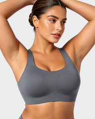 Wireless One-Piece Ventilated Sports Bra
