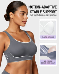 Wireless One-Piece Ventilated Sports Bra