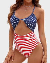 Women's One Piece Flattering Cheeky High Cut Out Cute Swimsuit