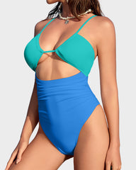 Women's One Piece Flattering Cheeky High Cut Out Cute Swimsuit