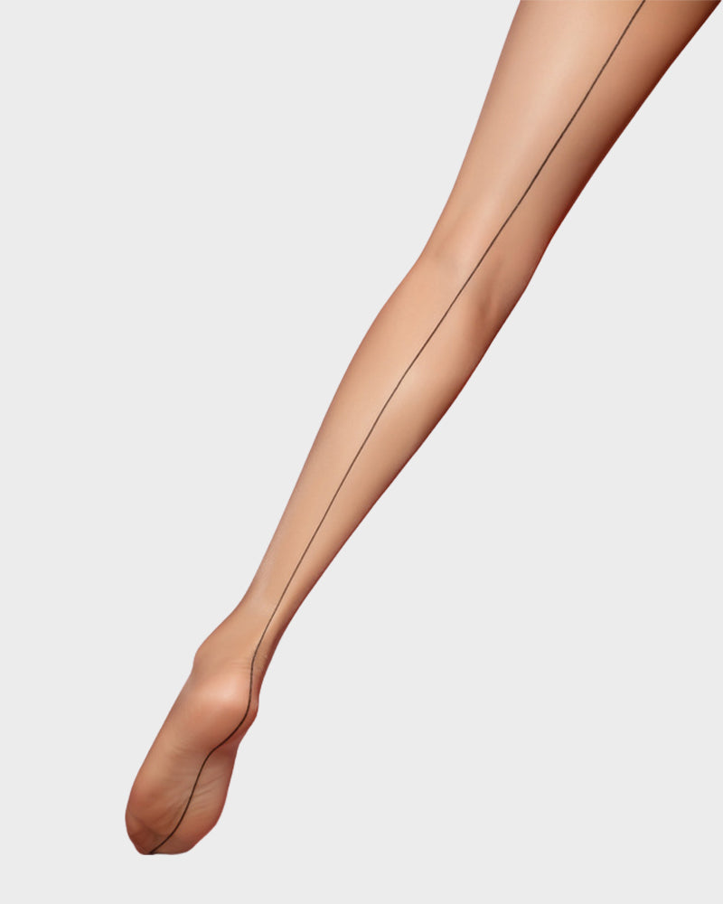 0D Ultra-Sheer Back-Seam Silky Pantyhose