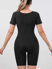 SheCurve® Women's Fitness Sweat-Inducing Zip-Up Bodysuit