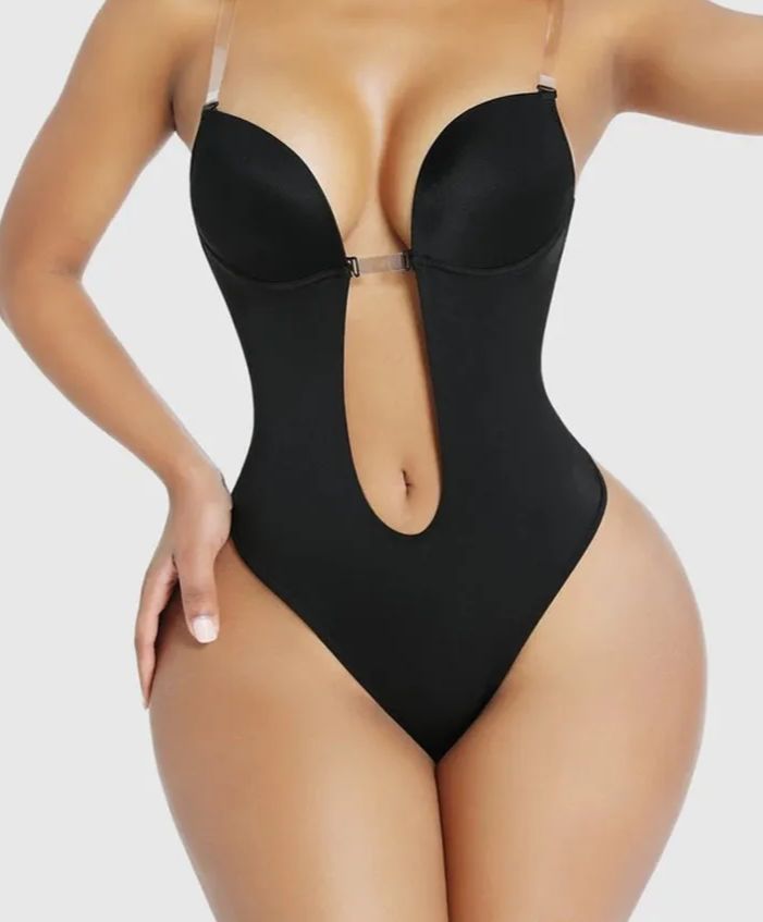 SheCurve® Strapless U Plunge Thong Bodysuit| Must-Have For TikTok Users