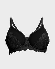 SheCurve® Full Coverage Lace Black Minimizer Bra