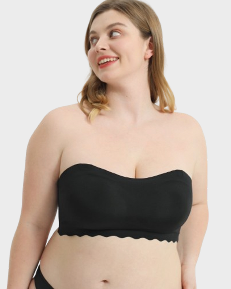 SheCurve® Plus Size Strapless Invisible Push Up Bra (Buy 1 Get 1 Free)-2PCS Black