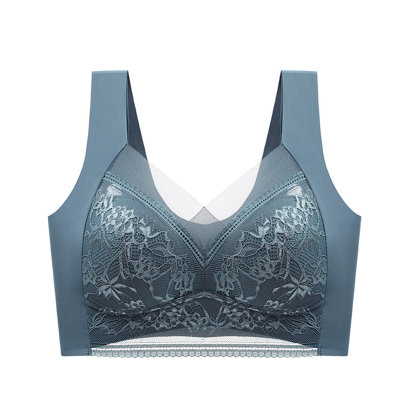 SheCurve® Wireless Comfort Lace Silk Push Up Bra