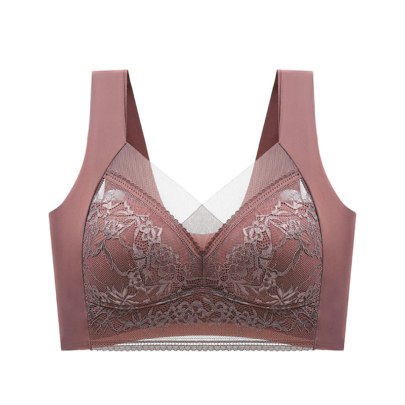 SheCurve® Wireless Comfort Lace Silk Push Up Bra