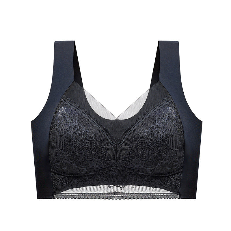 SheCurve® Wireless Comfort Lace Silk Push Up Bra