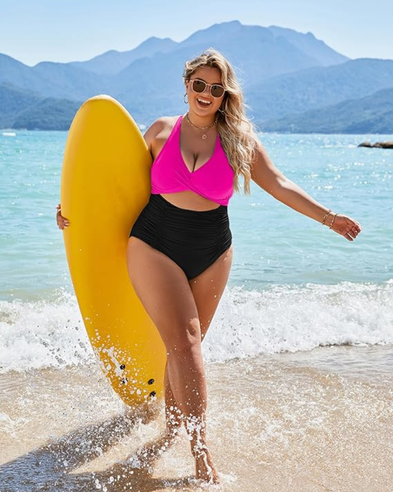 One Piece Swimsuits Push Up Tummy Control Bathing Suits SheCurve