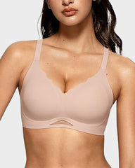 Seamless Soft Comfort Wireless Mesh Bra