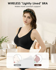 Comfort Full Coverage Wireless Lightly Lined Bra