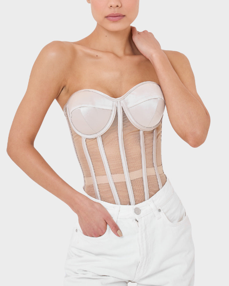 SheCurve®Sleek Mesh Supportive Push-Up Corset