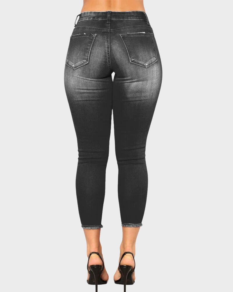 SheCurve® Women's Ripped Denim Pants