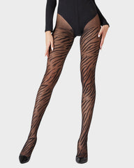 15D Sheer Zebra Pattern Pantyhose