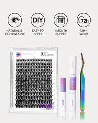 SheCurve® X IUI® Cluster Lashes Starter Kit