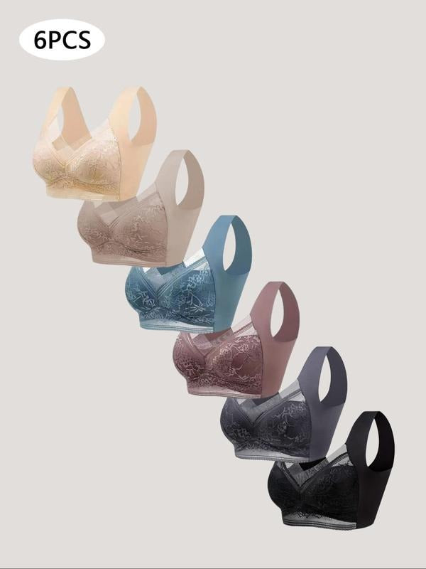 SheCurve® Wireless Comfort Lace Silk Push Up Bra