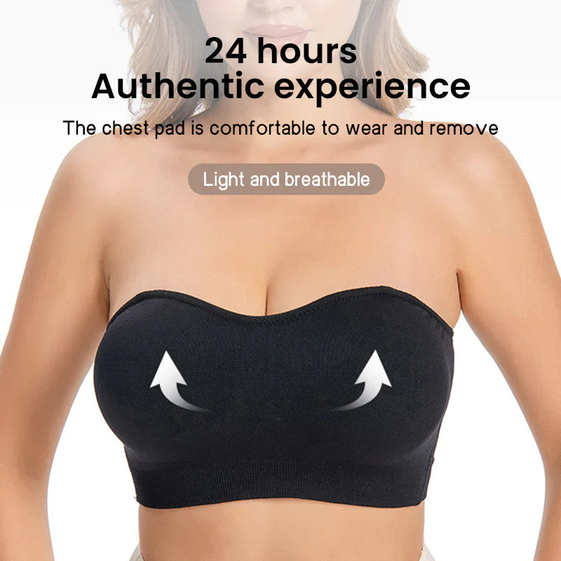 SheCurve® Non-Slip Bandeau Seamless Wireless Strapless Bra