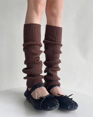 Ribbed Knitted Leg Warmers