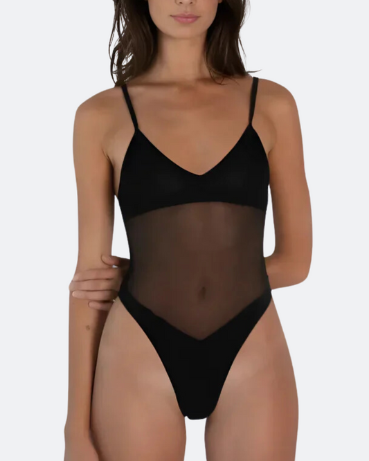 SheCurve One-Piece Tan Through Swimsuit