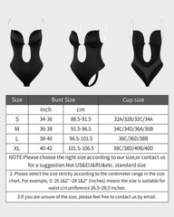 SheCurve® Strapless U Plunge Thong Bodysuit