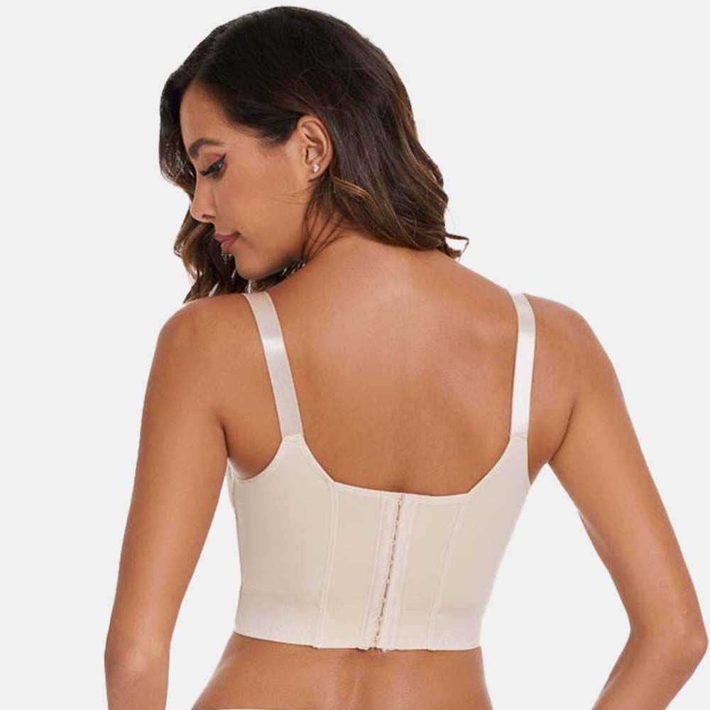 SheCurve® Full-Coverage Back Smoothing Bra-White