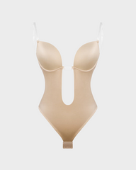 SheCurve® Strapless U Plunge Thong Bodysuit