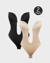 SheCurve® Strapless U Plunge Thong Bodysuit