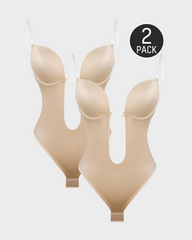 SheCurve® Strapless U Plunge Thong Bodysuit