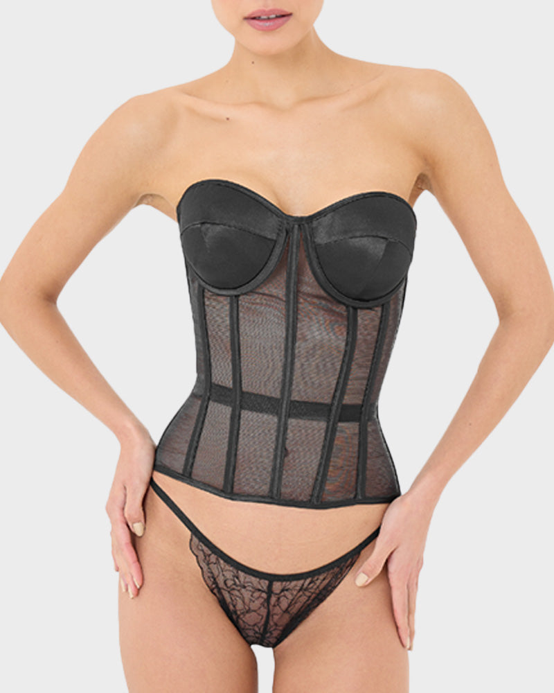 SheCurve®Sleek Mesh Supportive Push-Up Corset