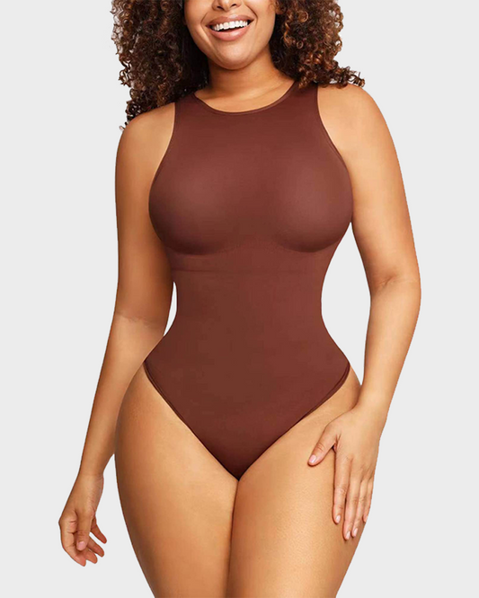 SheCurve® Crew Neck Sleeveless Sculpting Bodysuit Shapewear