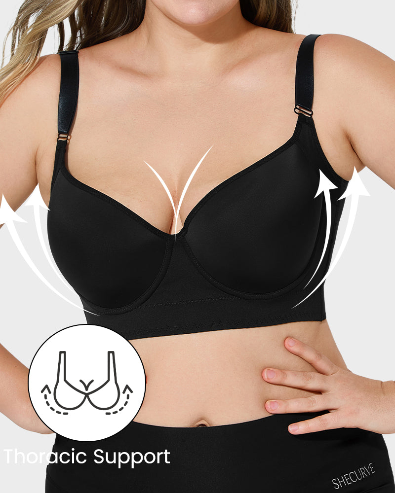 Back Smoothing Underwire Push Up Bra