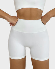 SheCurve®High Waist Ruched Butt Lifting Fitness Shorts