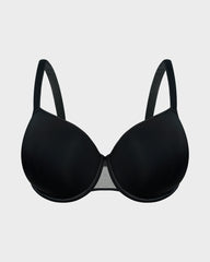 Full Coverage Mesh Accented Molded Cup Underwired Bra