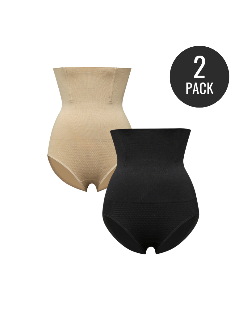 SheCurve® Firm Sculpt High Waisted All-day Lift Shapewear Briefs(2 Packs)