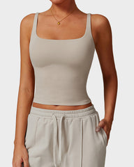 Seamless Padded Quick-Dry Fitness Tank Top