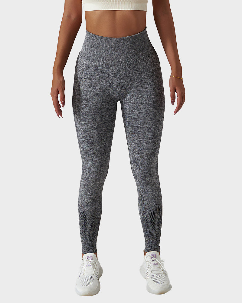 Seamless Knit Breathable Butt Lifting Fitness Leggings