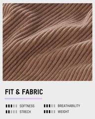 2-in-1 High Waisted Corduroy A-Line Skirt