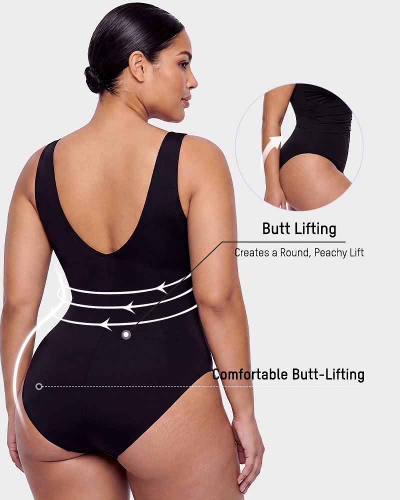 2-in-1 Shapewear Tummy Control Swimsuit
