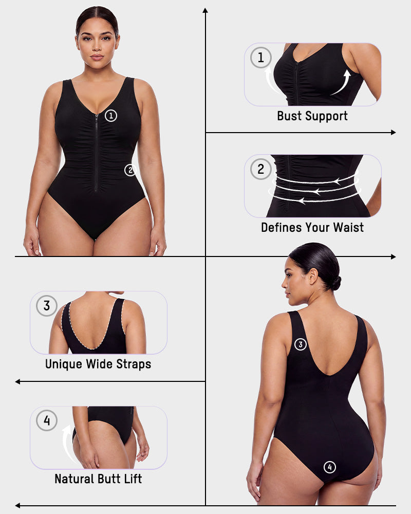 2-in-1 Shapewear Tummy Control Swimsuit