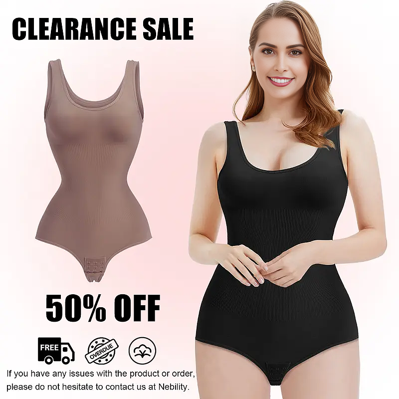 SheCurve® Smoothing Seamless Tank Top Bodysuit Tummy Control Shapewear