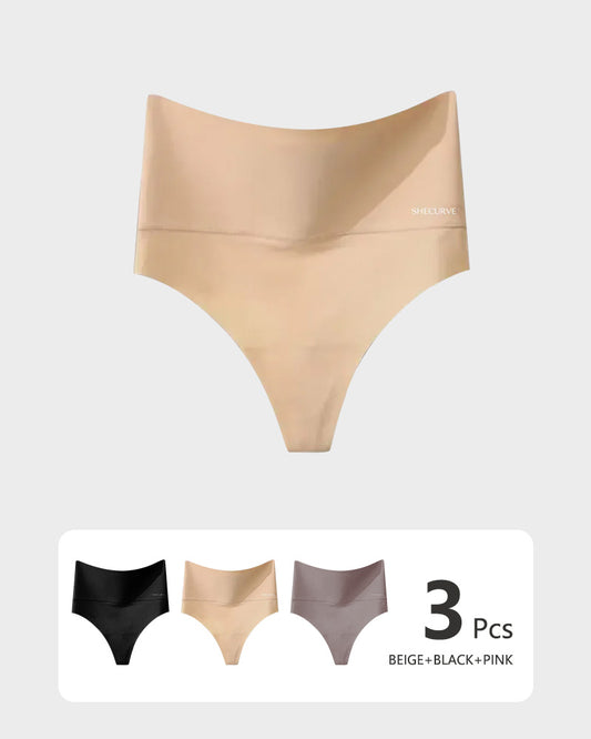 SheCurve® 3-Pack High-Rise Seamless Thong Panty