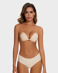 SheCurve® Strapless Adhesive Bra with Front Closure