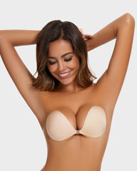 SheCurve® Strapless Adhesive Bra with Front Closure