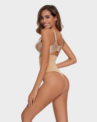 Seamless High-Waisted Shaper Thong Panty