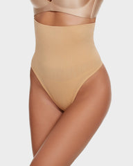 Seamless High-Waisted Shaper Thong Panty