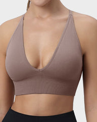 Deep V Wireless Sports Bra (2 Pack)